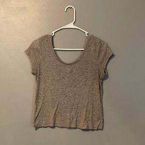 Gray soft tee